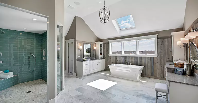 Guest Bathroom Flooring Remodel in Leander